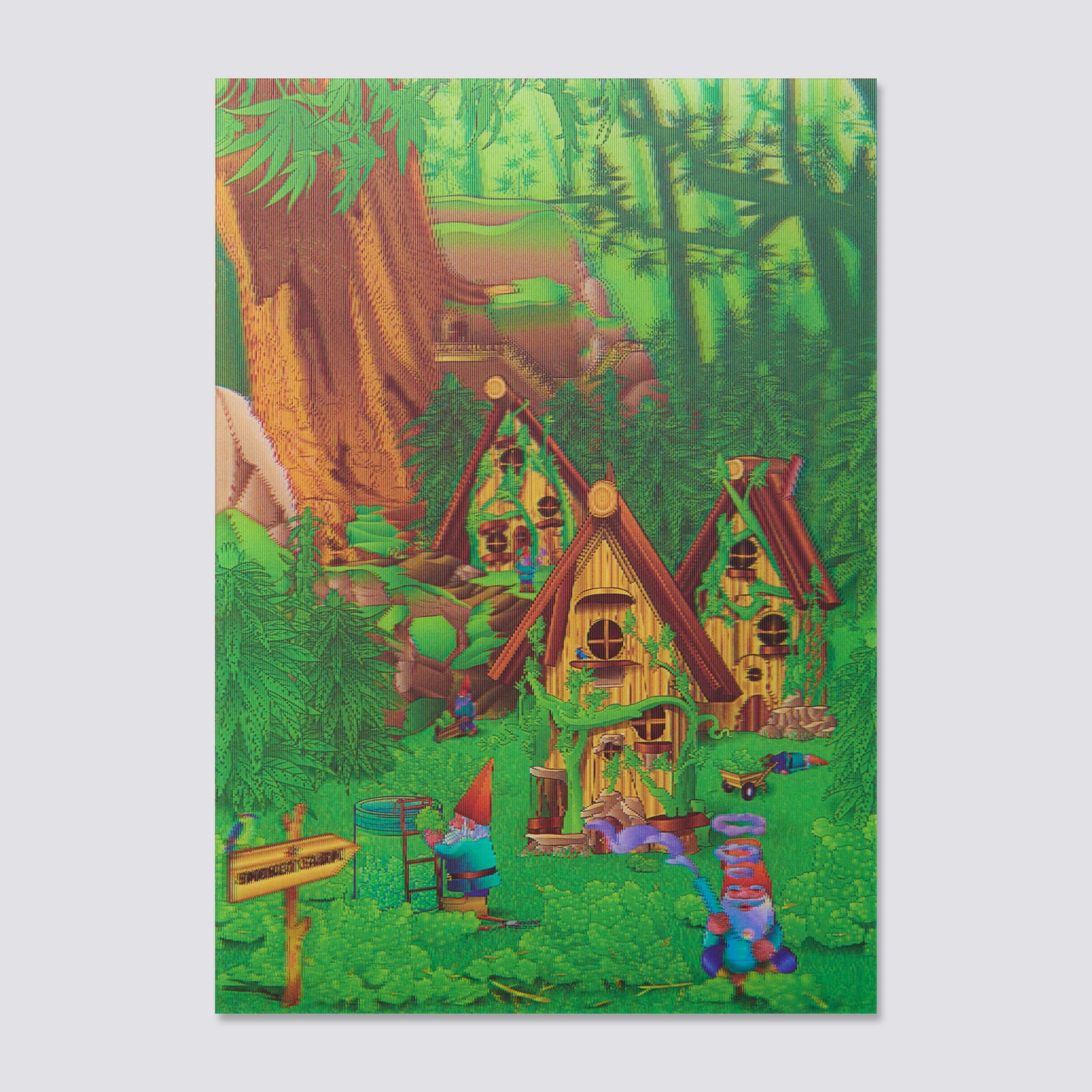 170 A6 lenticular postcard 3d Smokey Farm - Image 2