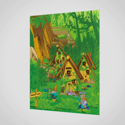 170 A6 lenticular postcard 3d Smokey Farm