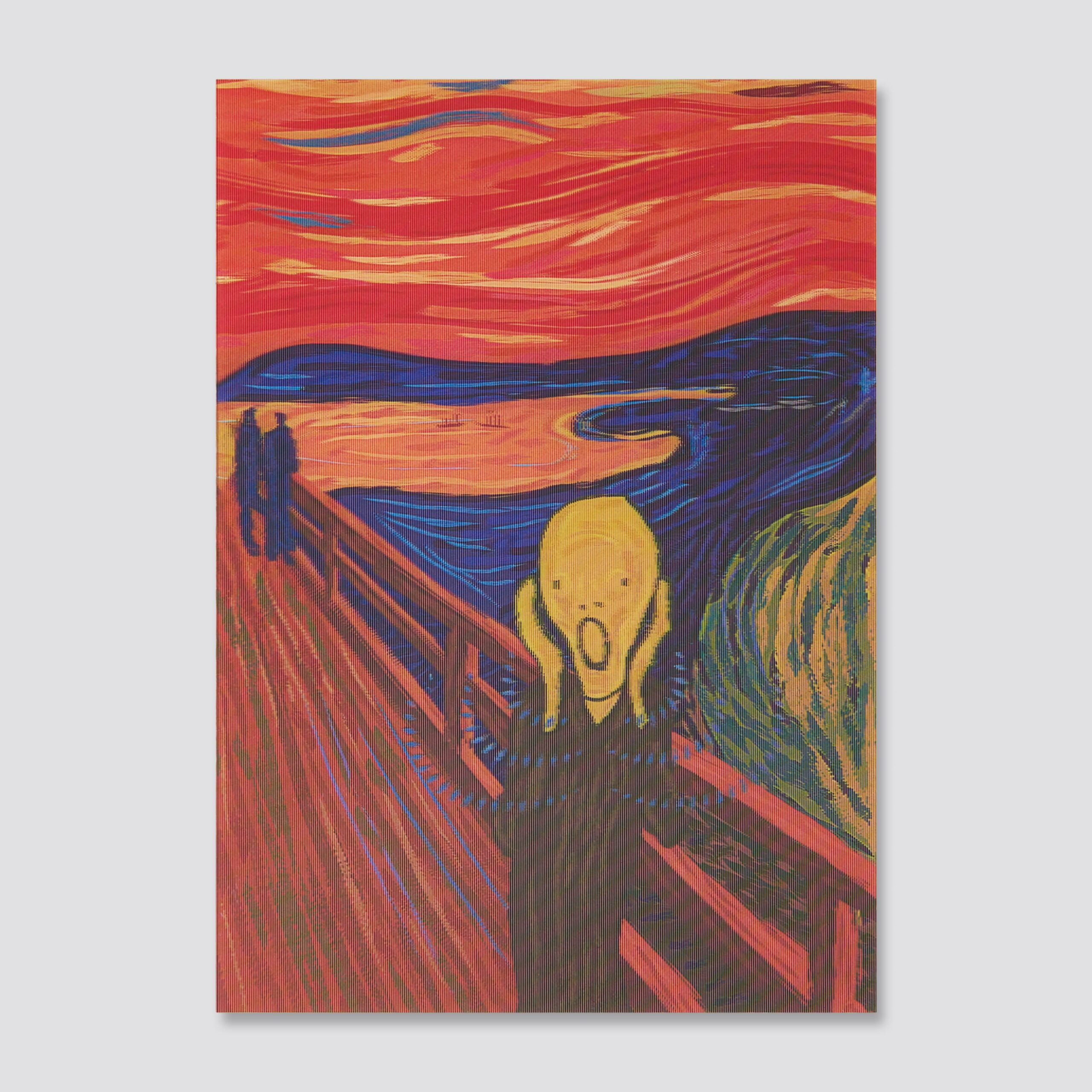 142 A6 lenticular postcard 3d After The Scream By Munch - Image 2