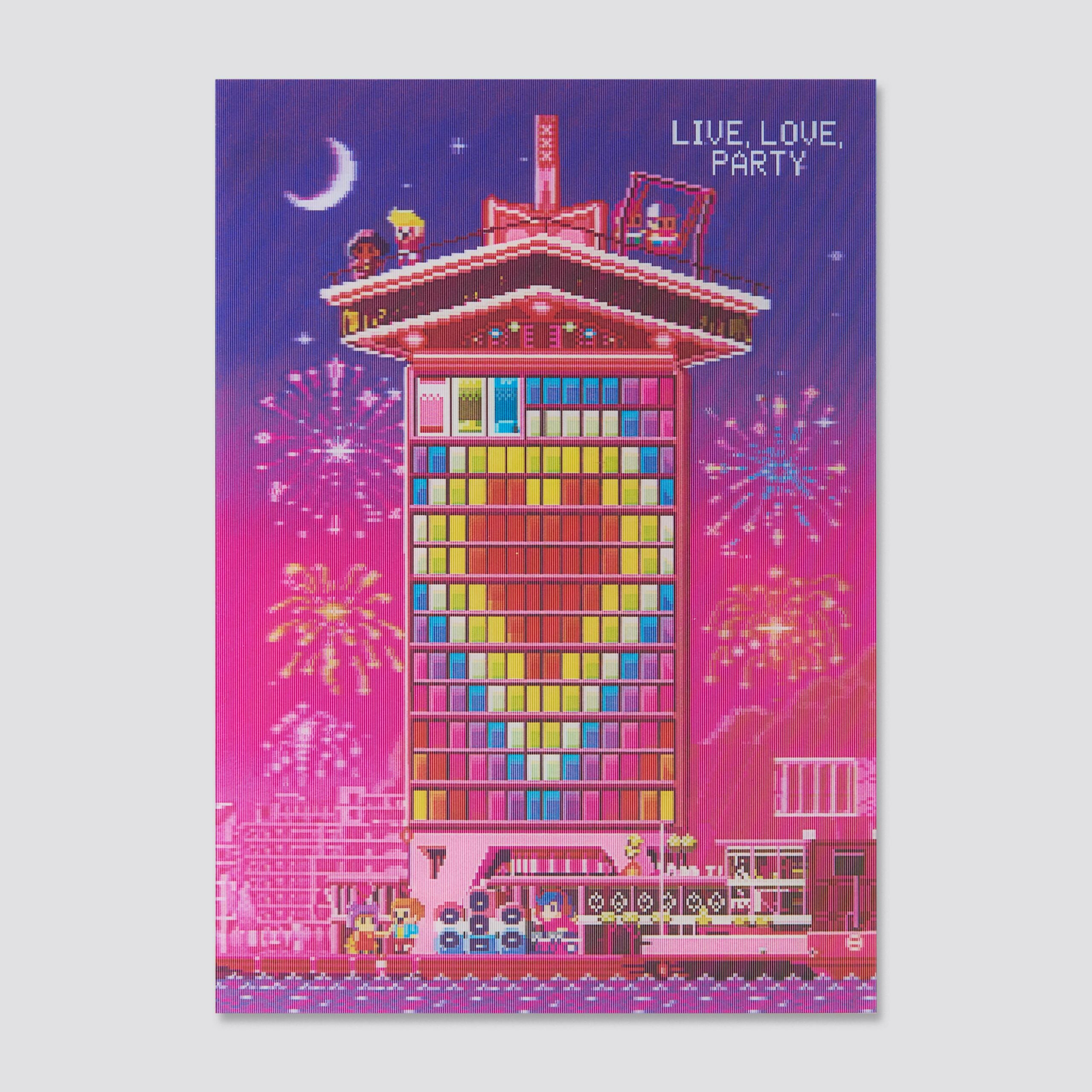 750 A6 lenticular postcard 3d A'DAM Lookout - Image 2