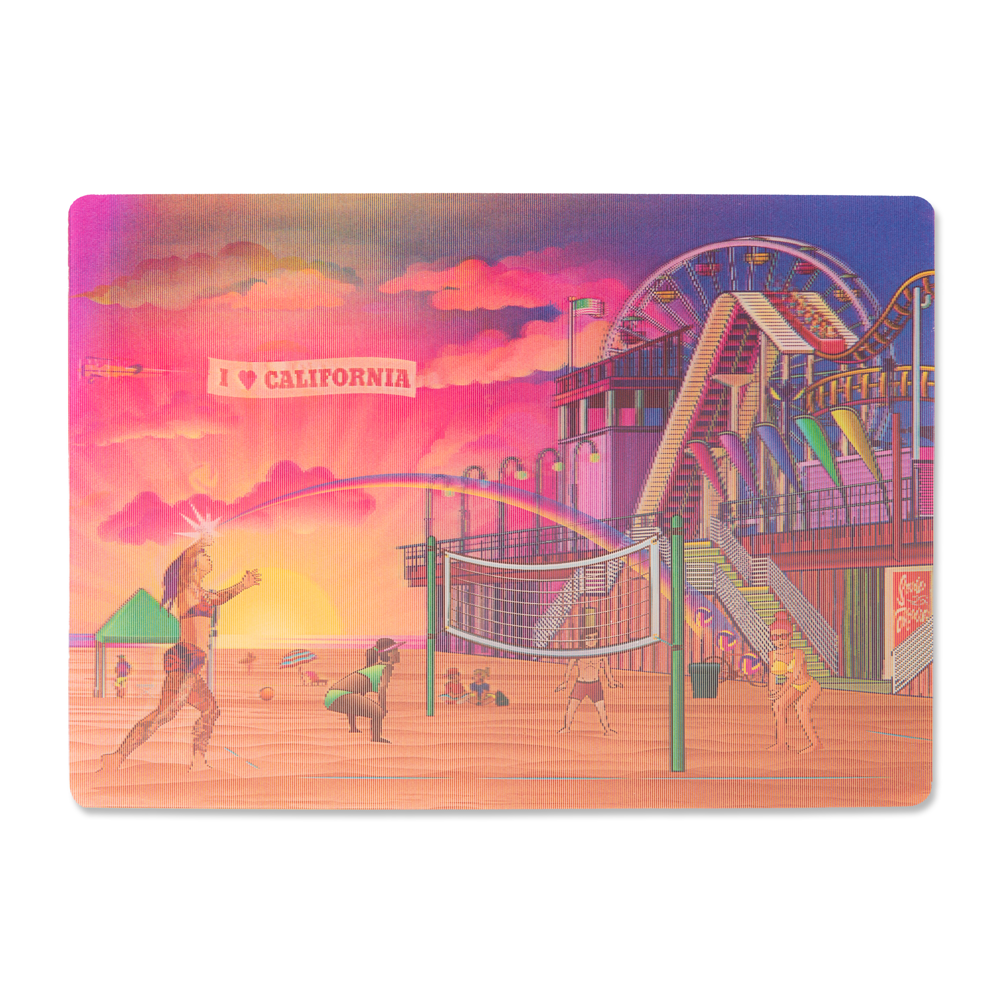 269 lenticular magnet 3d santa monica beach - Image 2